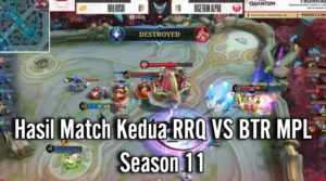 Hasil Match Kedua RRQ VS BTR MPL Season 11