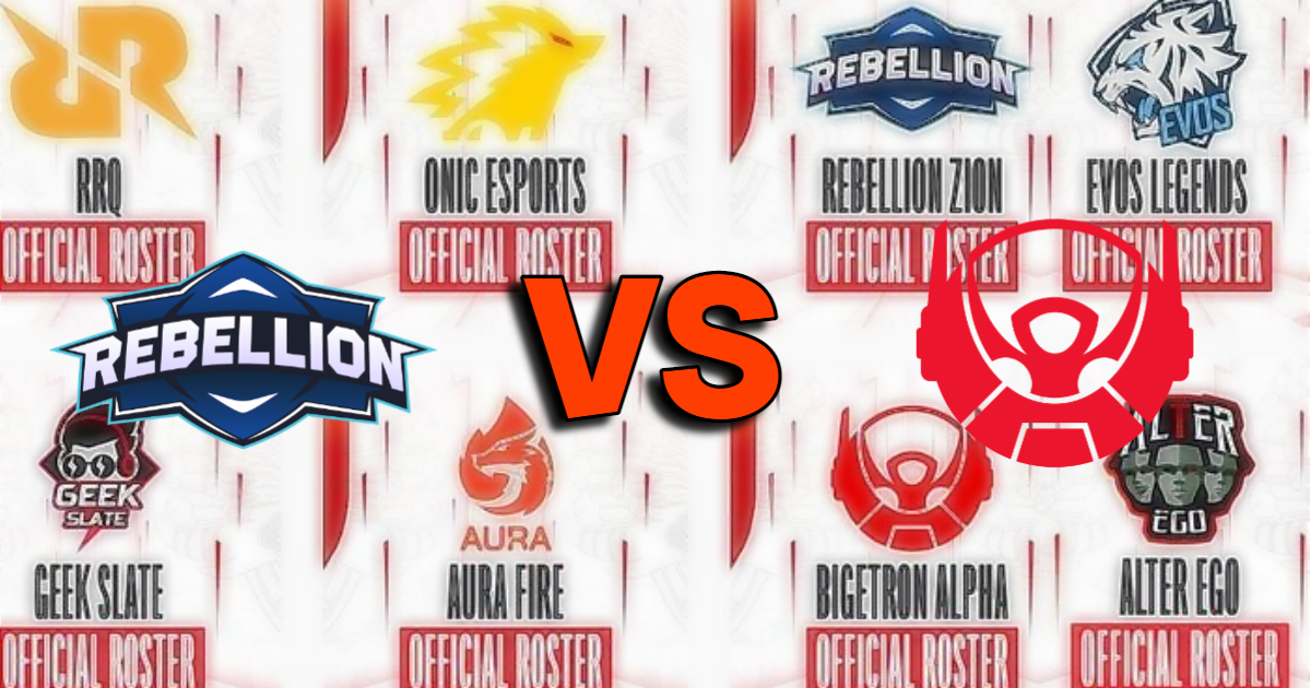 Hasil Match Kedua Puluh Rebellion VS Bigetron Alpha MPL Season 11